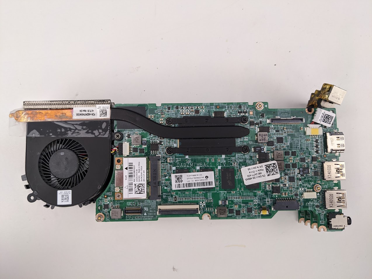 Bare Chromebook motherboard